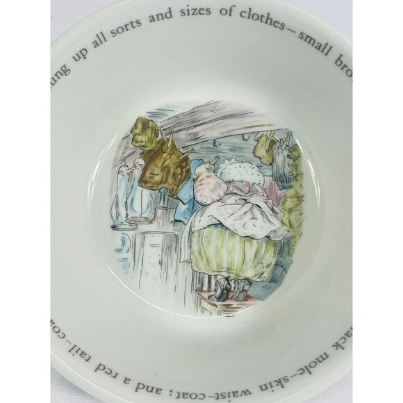 Wedgewood Beatrix Potter Peter Rabbit Mrs Tiggy Winkle Bowl - Picture 3 of 7